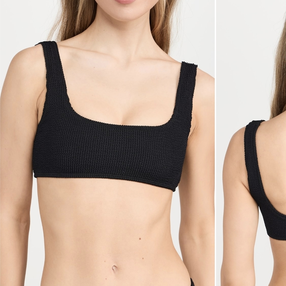Lioness Black Bikini Top Sporty Swimwear